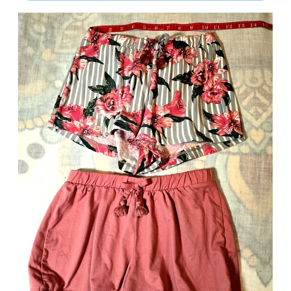 Floral Print Girl's Sleep Shorts